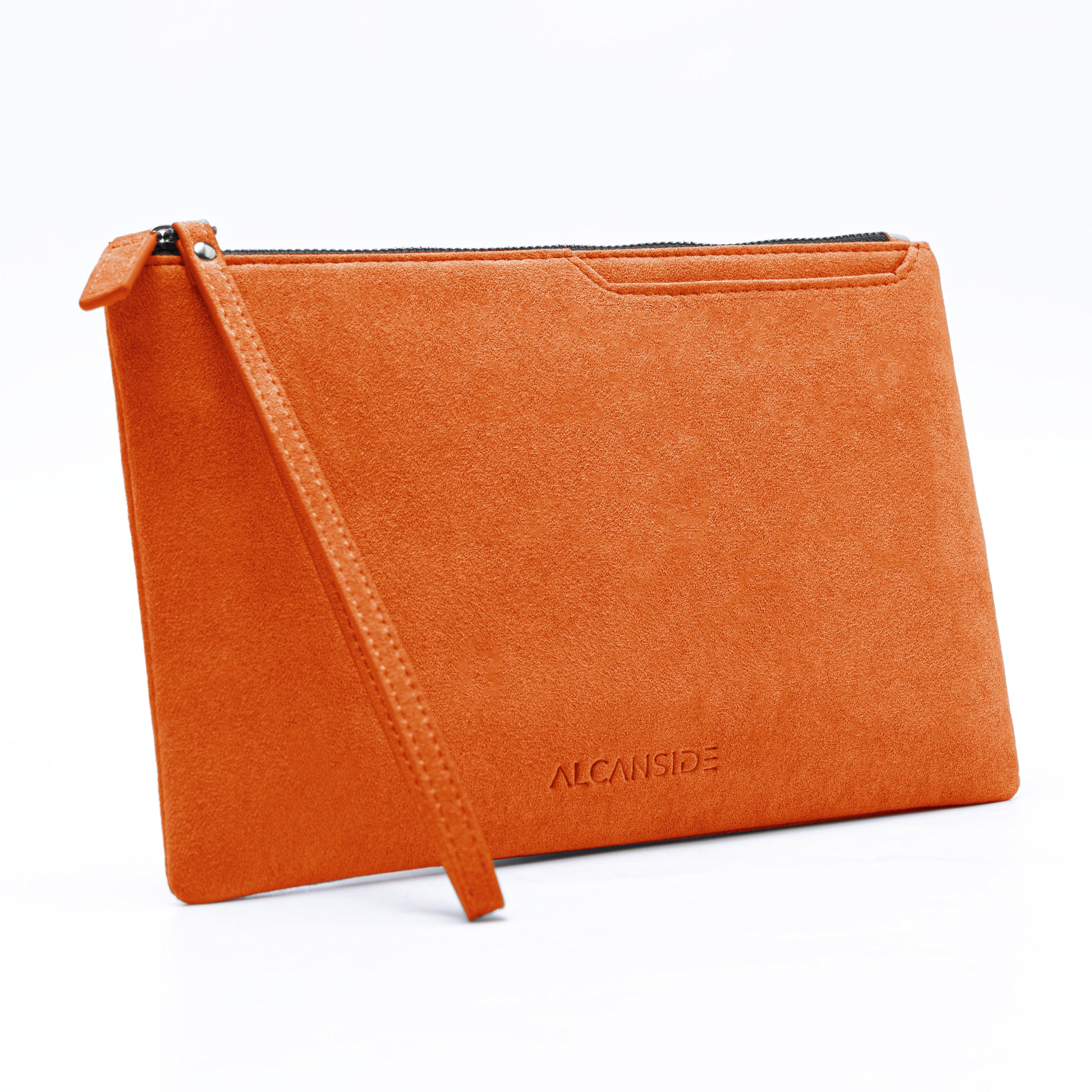 Alcantara Pouch - Orange