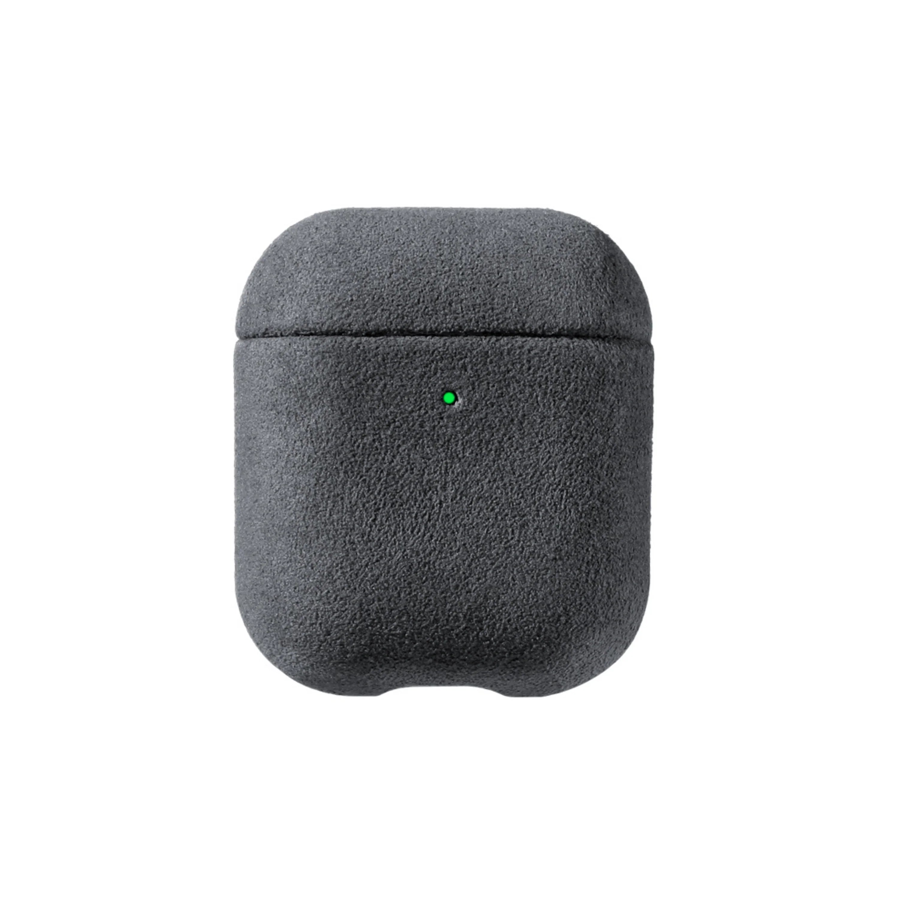 AirPods 1/2 Gen Alcantara Hoesje - Space Grey