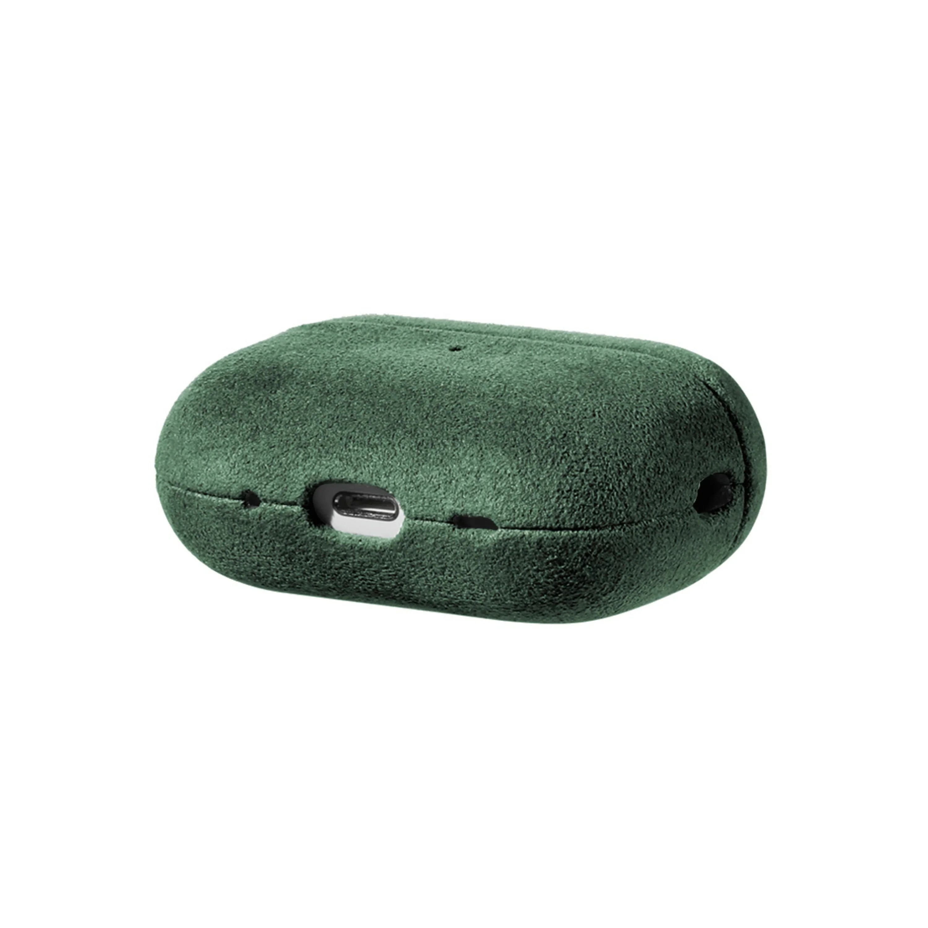 AirPods Pro (2e Generatie) Alcantara Hoesje - Midnight Green