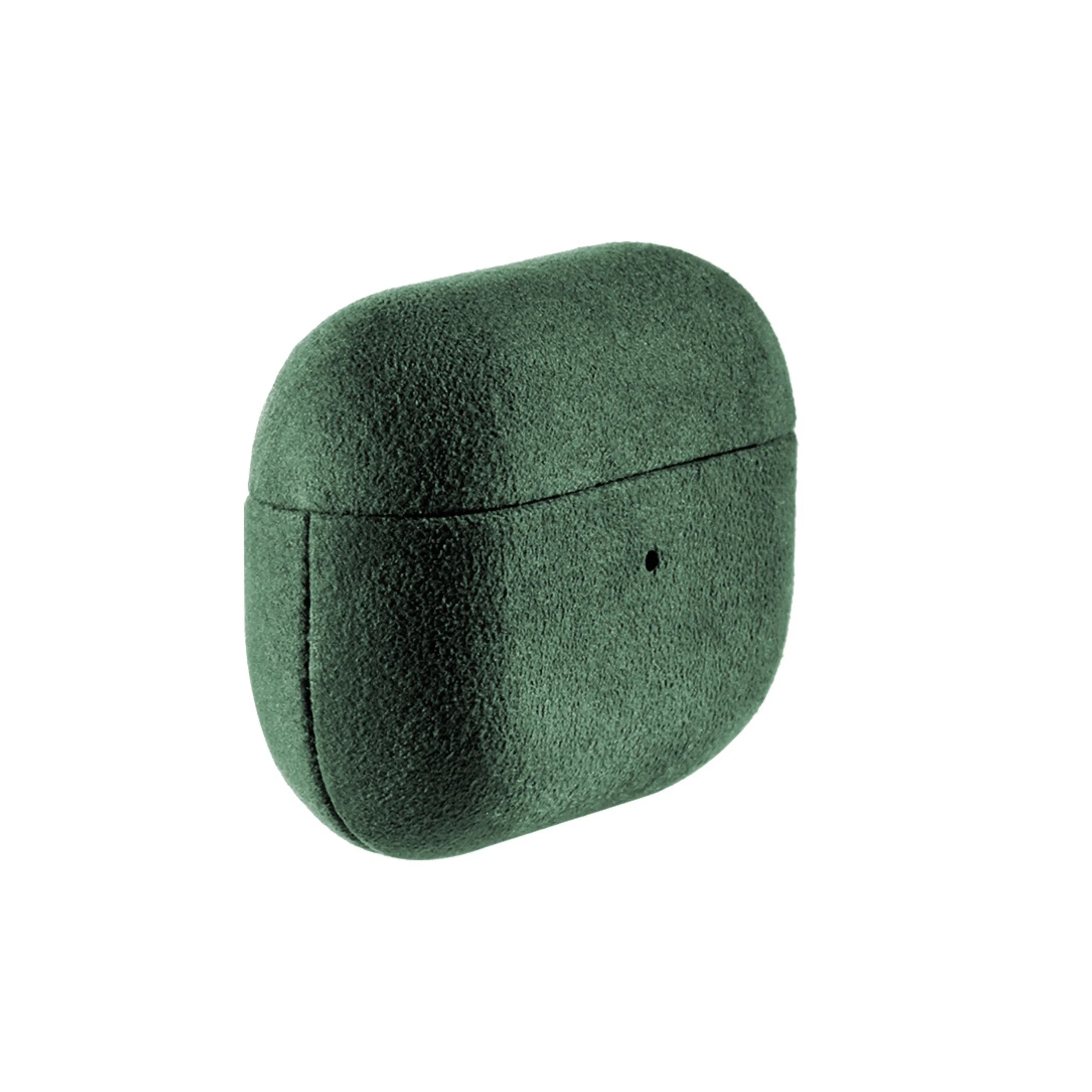 AirPods Pro (2e Generatie) Alcantara Hoesje - Midnight Green