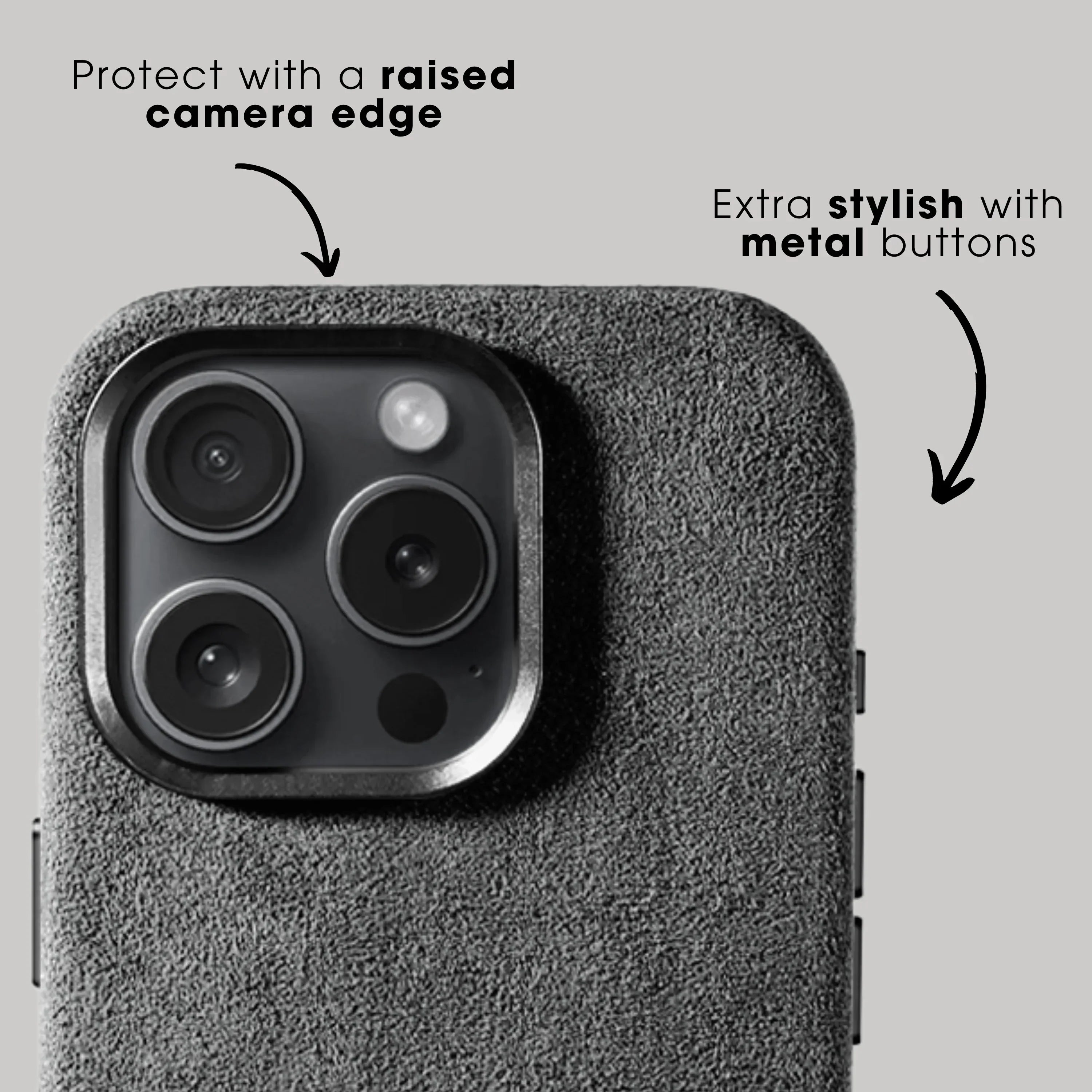 iPhone 16 Pro - Alcantara Case - Nardo Gray