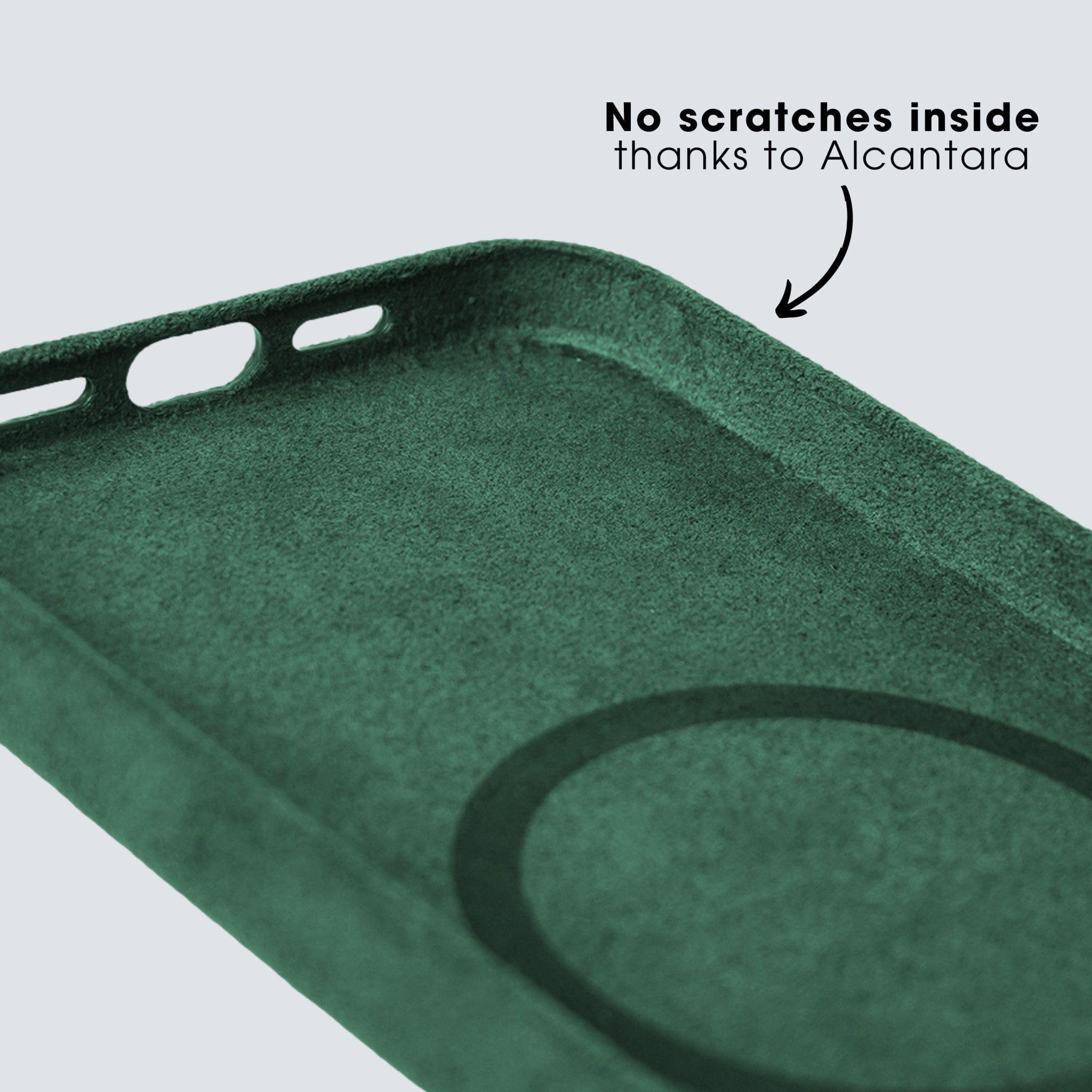 iPhone 11 - Alcantara Case - Midnight Green - Alcanside