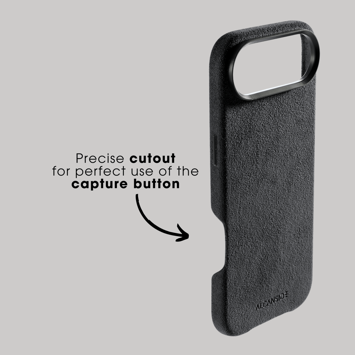 iPhone 17 Air - Alcantara Case - Space Grey - Alcanside