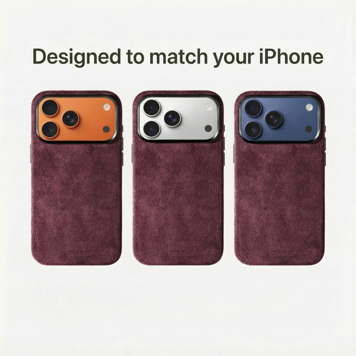 iPhone 17 Pro Max - Alcantara Case - Wine Red - Alcanside