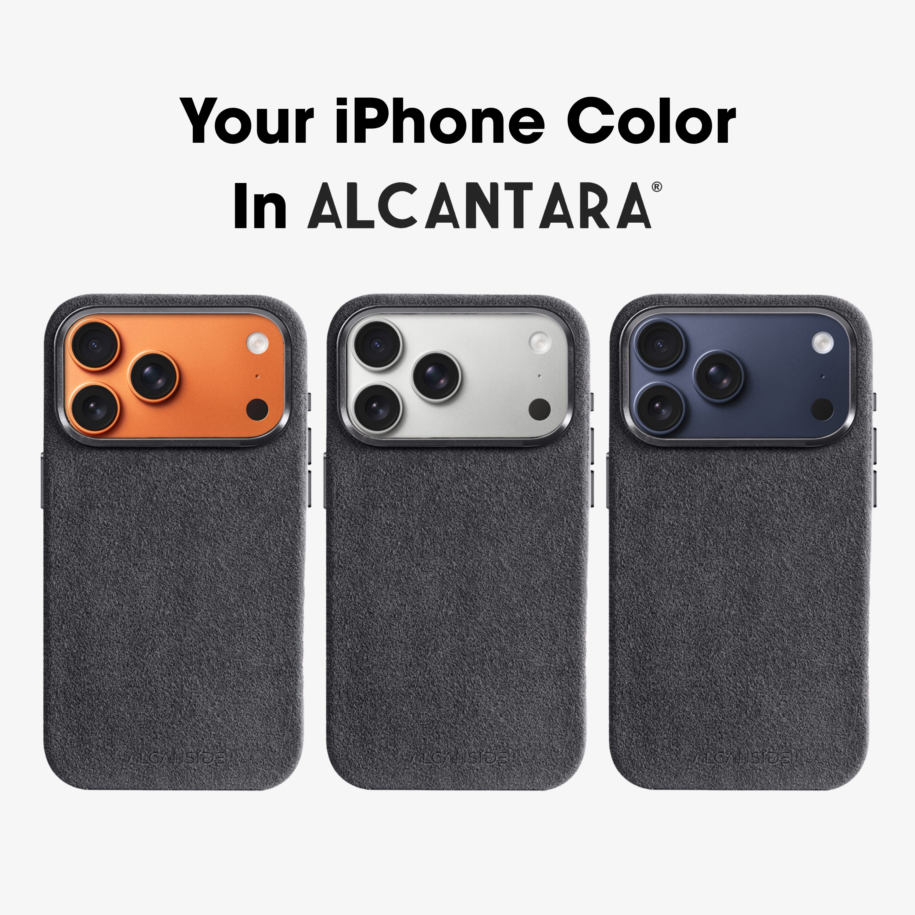 iPhone 17 Pro Max - Alcantara Case - Space Grey