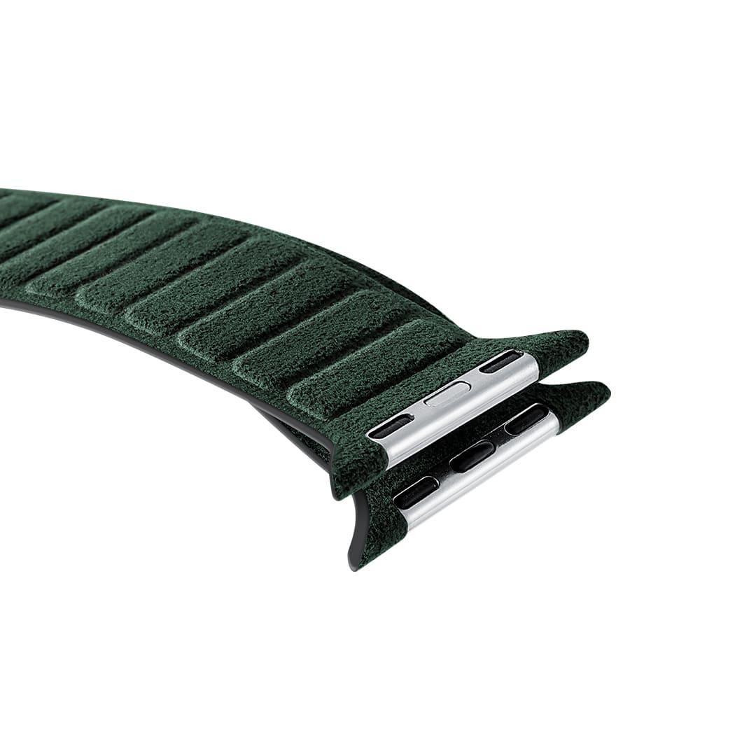 Alcantara Apple Watch Band - Midnight Green - 42/44/45/46mm & Ultra (49mm)