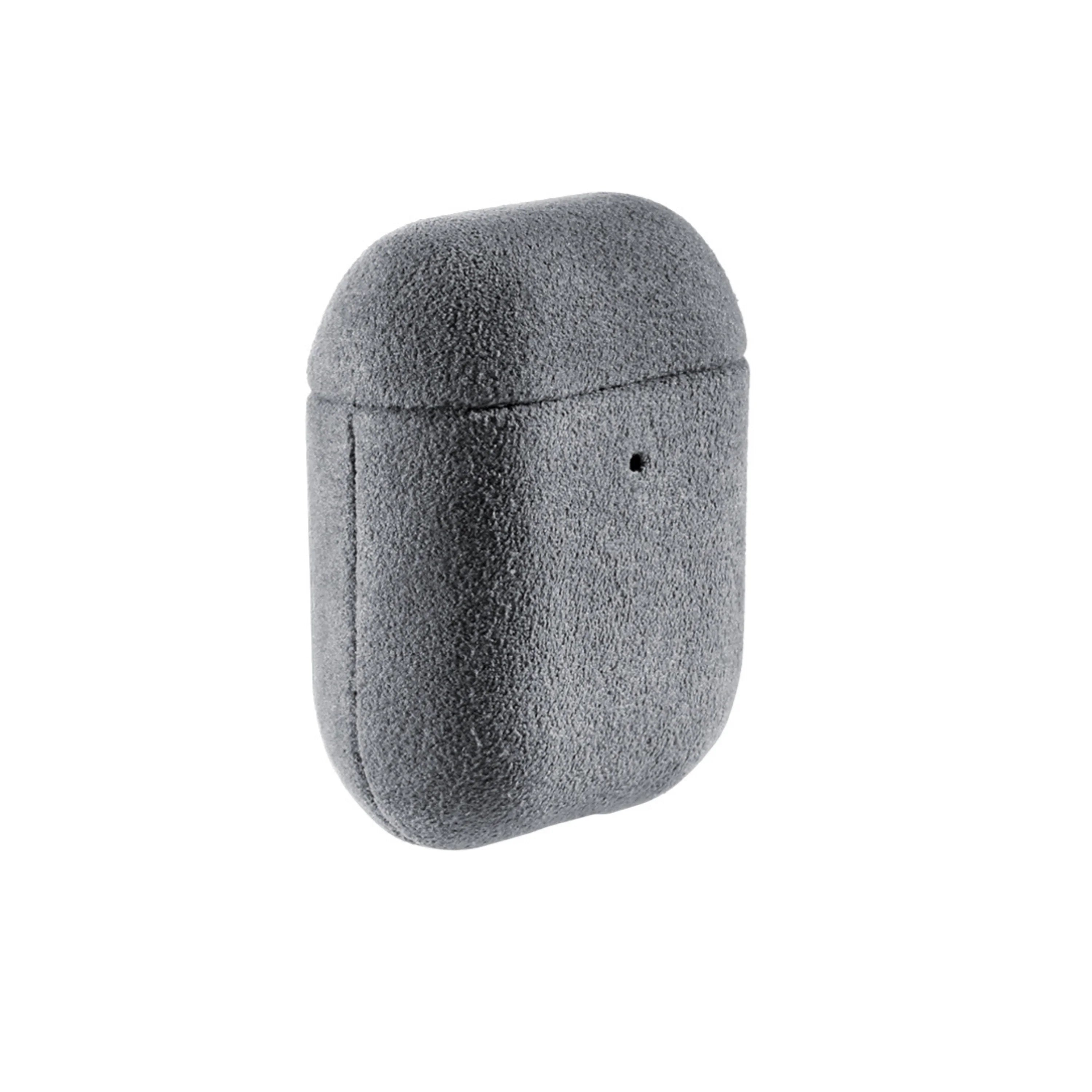AirPods 1/2 Gen Alcantara Hoesje - Nardo Gray