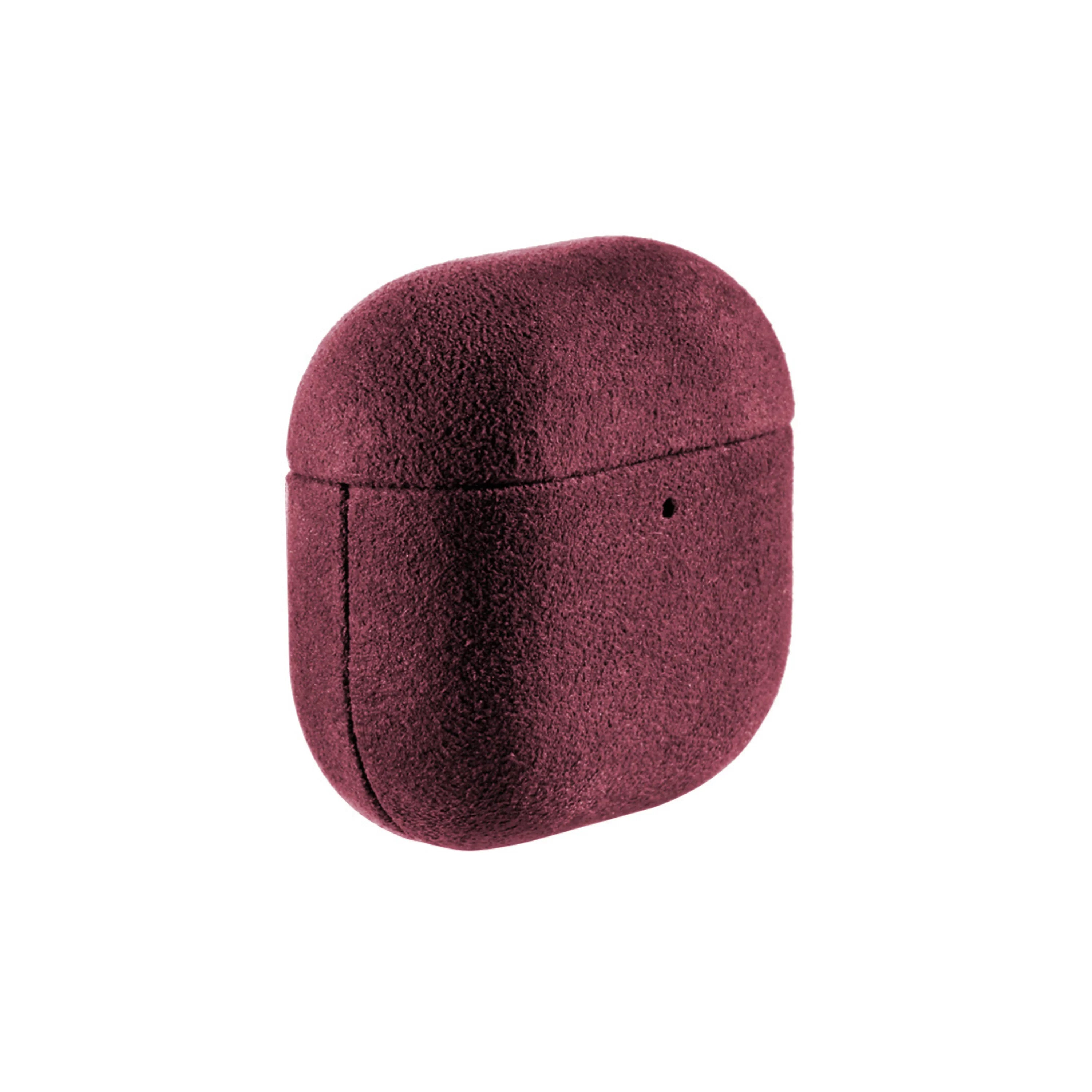 AirPods (4e Generatie) Alcantara Hoesje - Rood