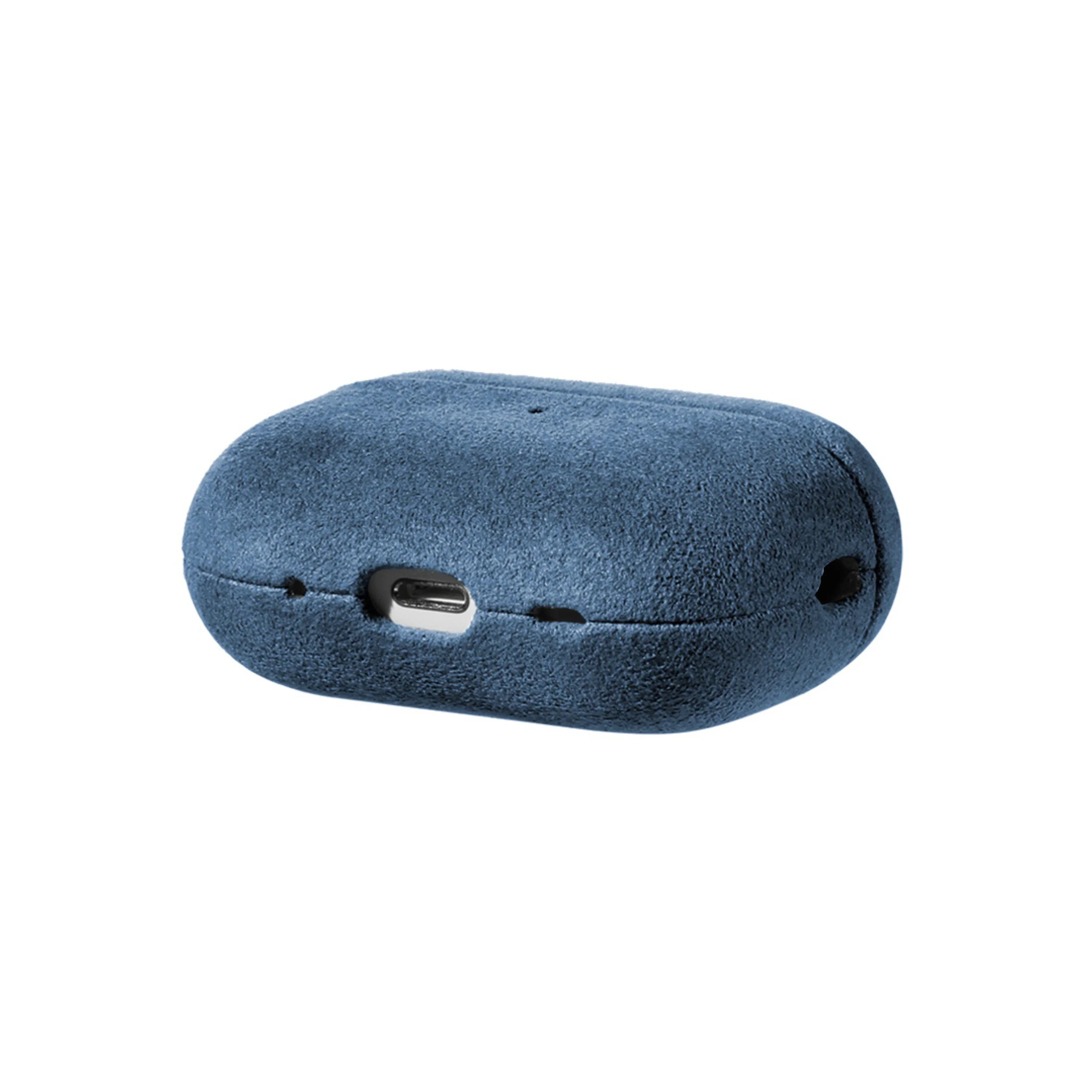AirPods Pro (2e Generatie) Alcantara Hoesje - Ocean Blue