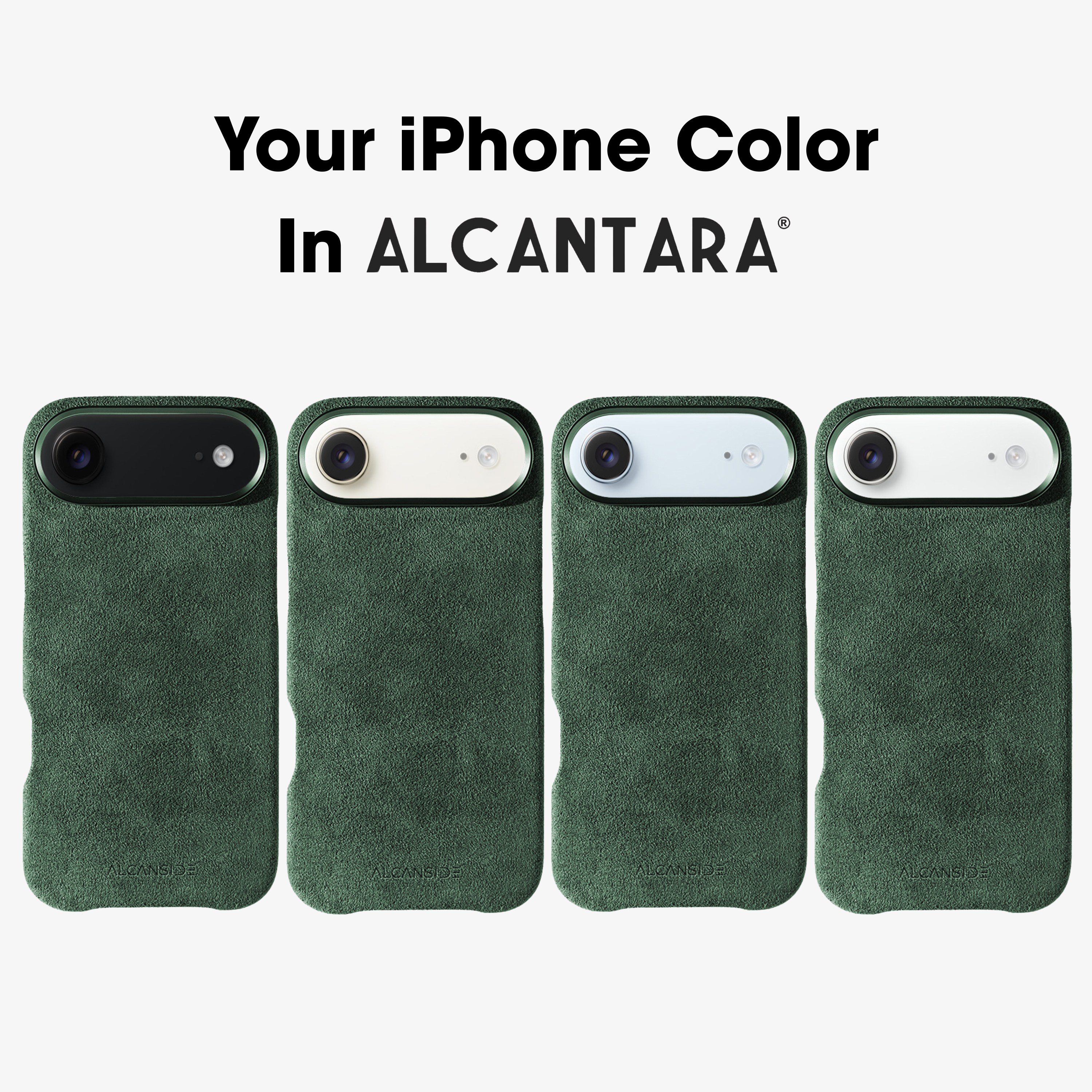 iPhone 17 Air - Alcantara Case - Midnight Green
