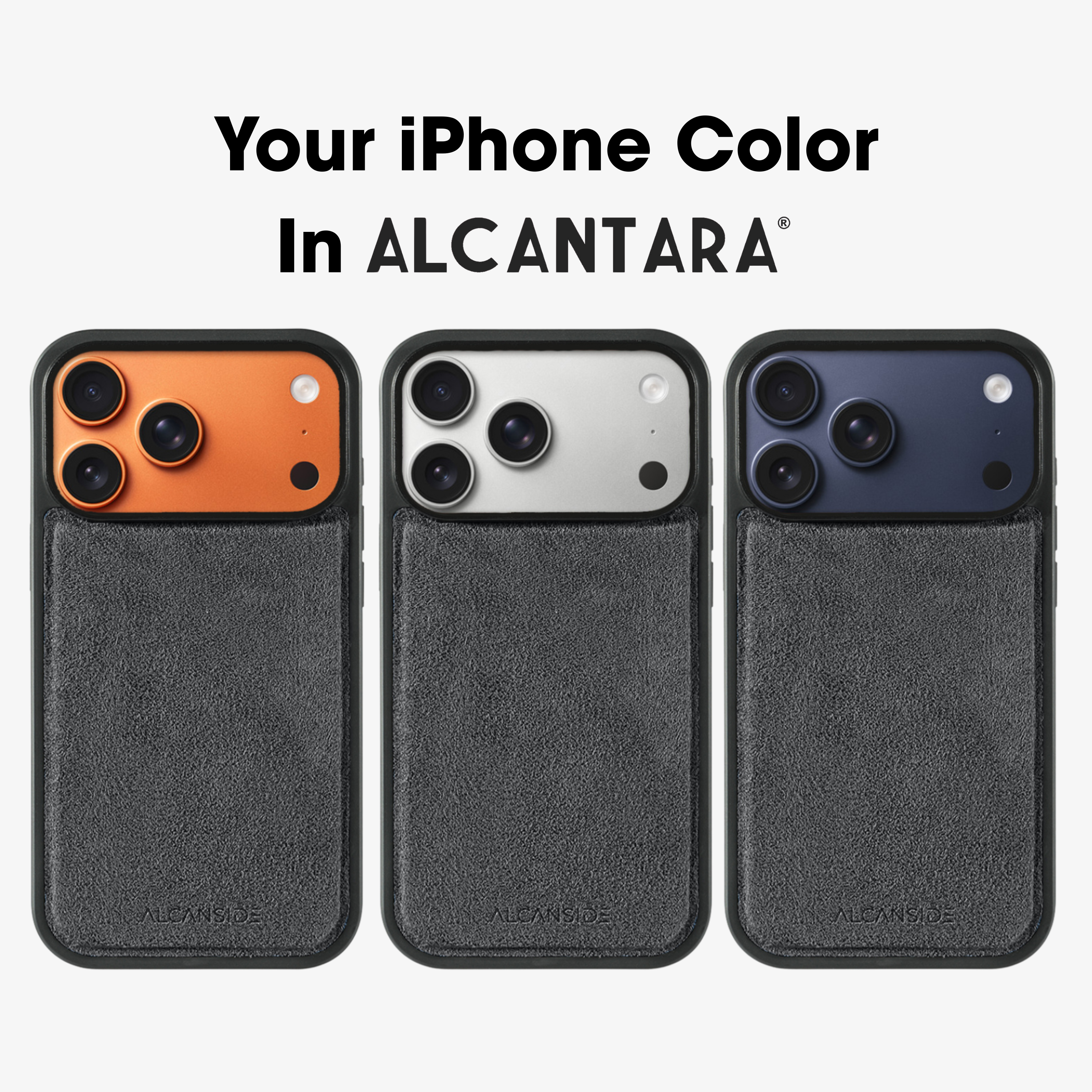 iPhone 17 Pro Max - Alcantara Back Cover - Space Grey