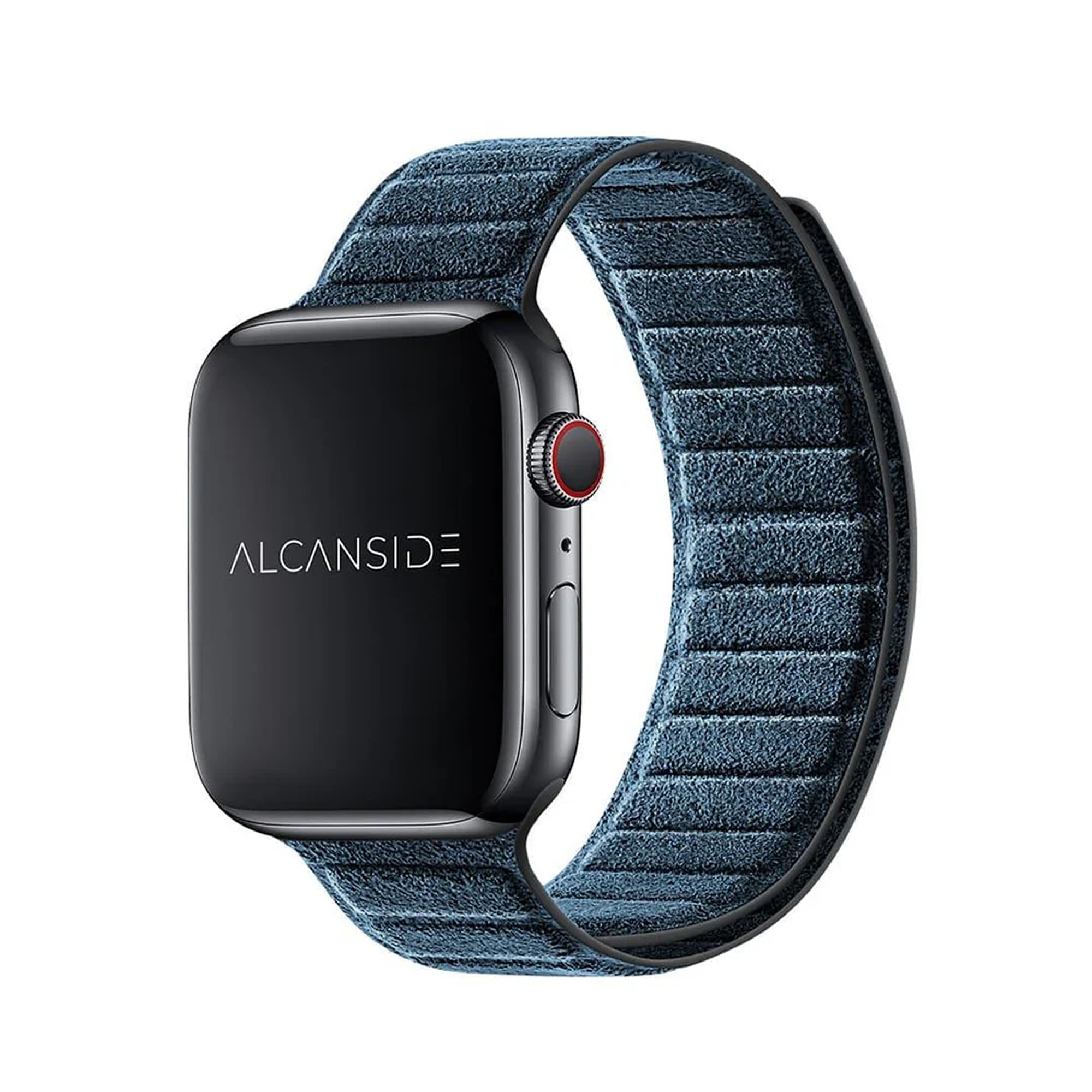 Alcantara Apple Watch Band - Ocean Blue - 42/44/45/46mm & Ultra (49mm) - Alcanside