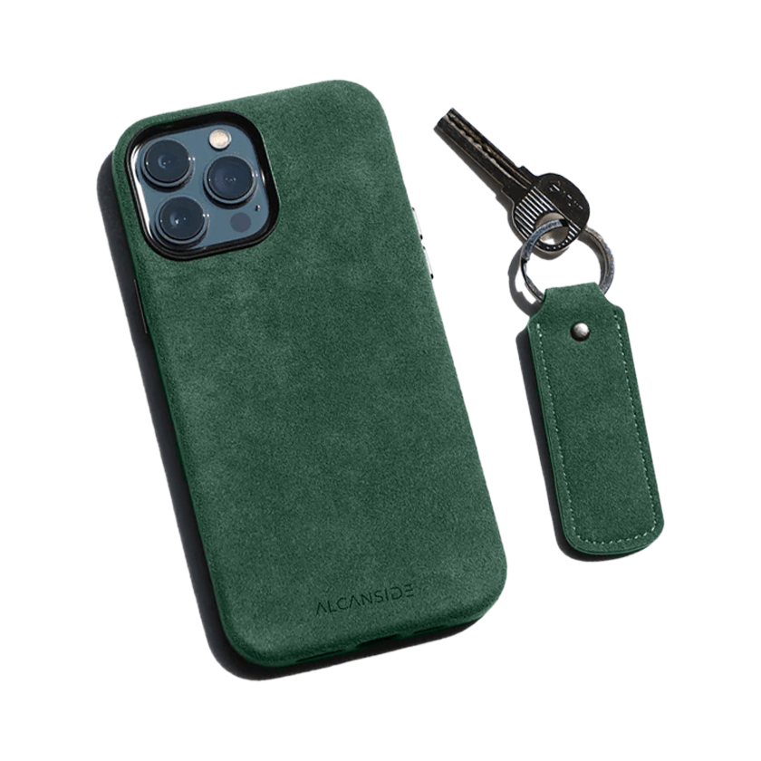 Alcantara Keychain - Midnight Green - Alcanside