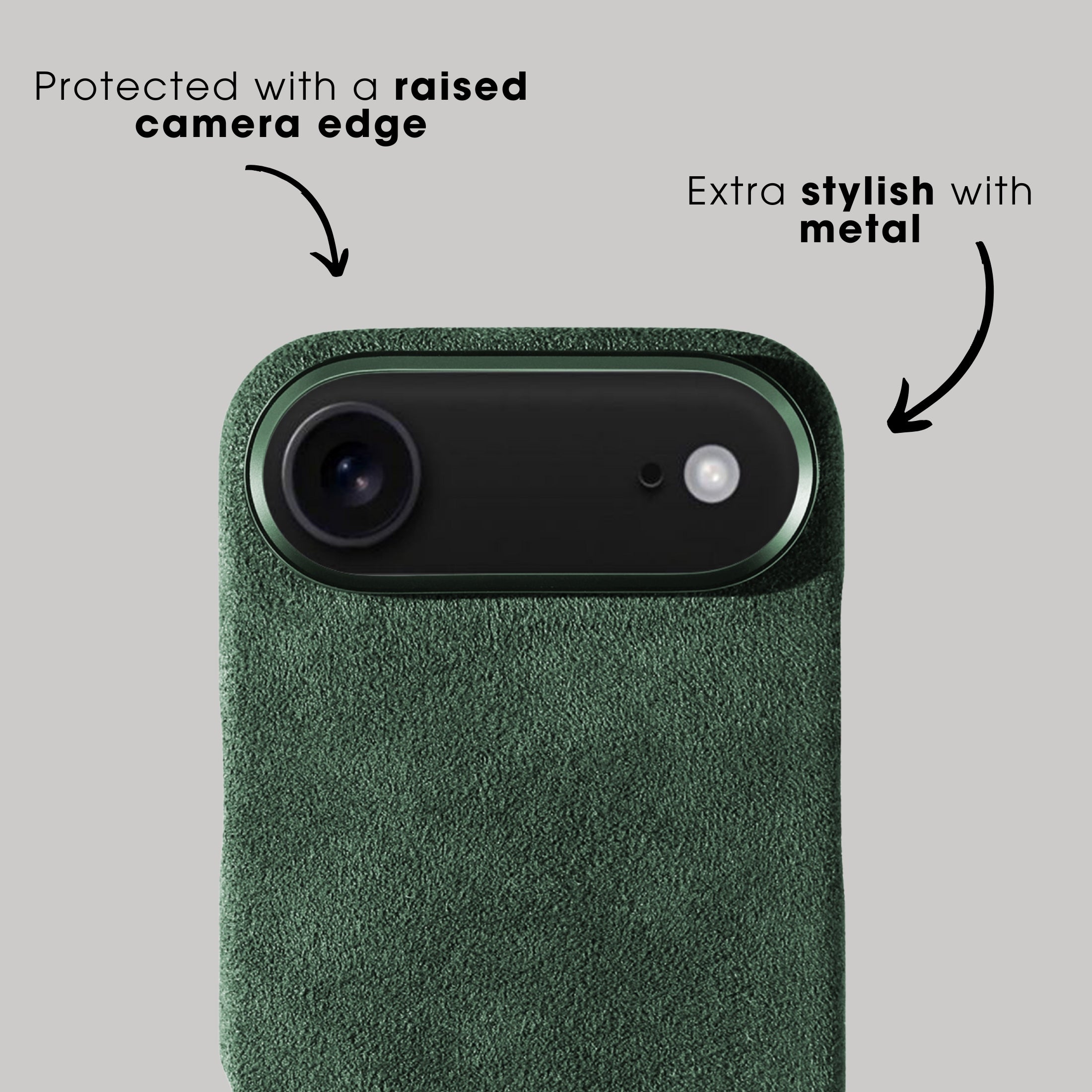 iPhone 17 Air - Alcantara Case - Midnight Green