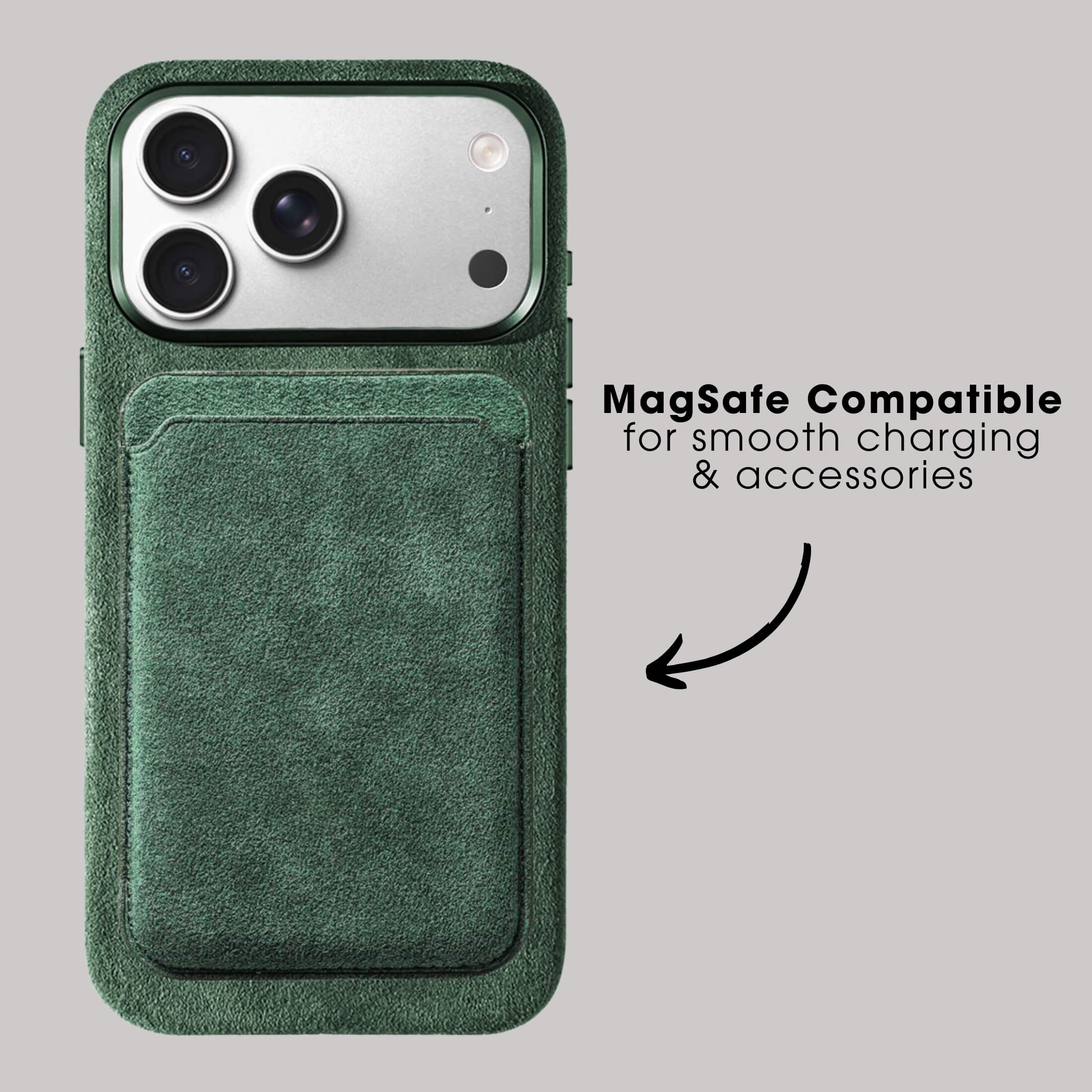 iPhone 17 Pro Max - Alcantara Case - Midnight Green