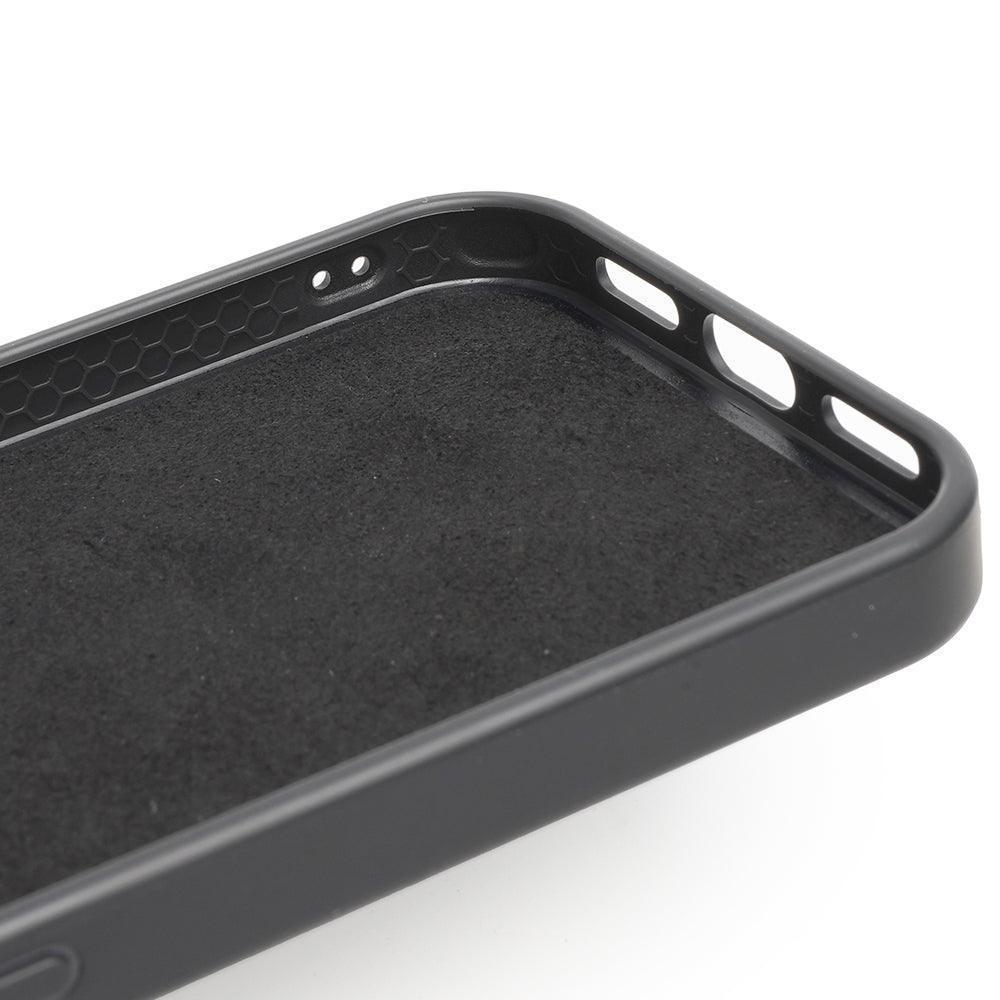 iPhone 15 Plus - Alcantara Back Cover - Wine Red - Alcanside