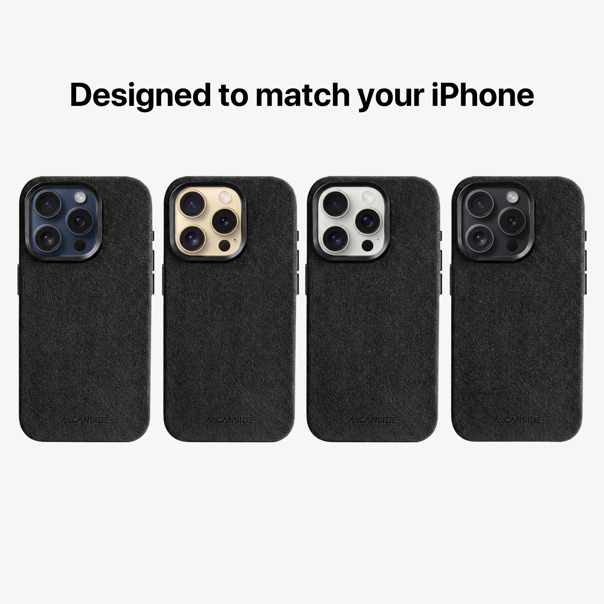 iPhone 15 Pro Max - Alcantara Case - Deep Black - Alcanside