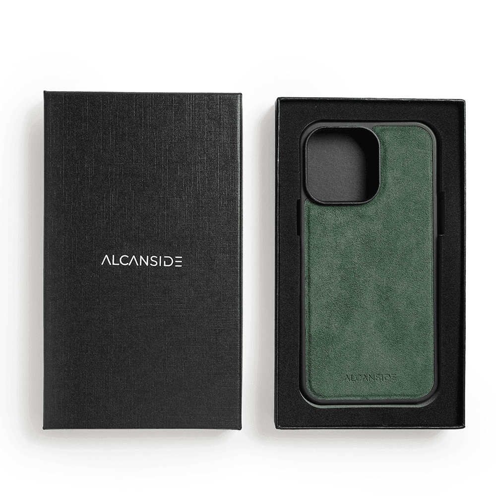 iPhone 16 Pro Max - Alcantara Back Cover - Midnight Green - Alcanside