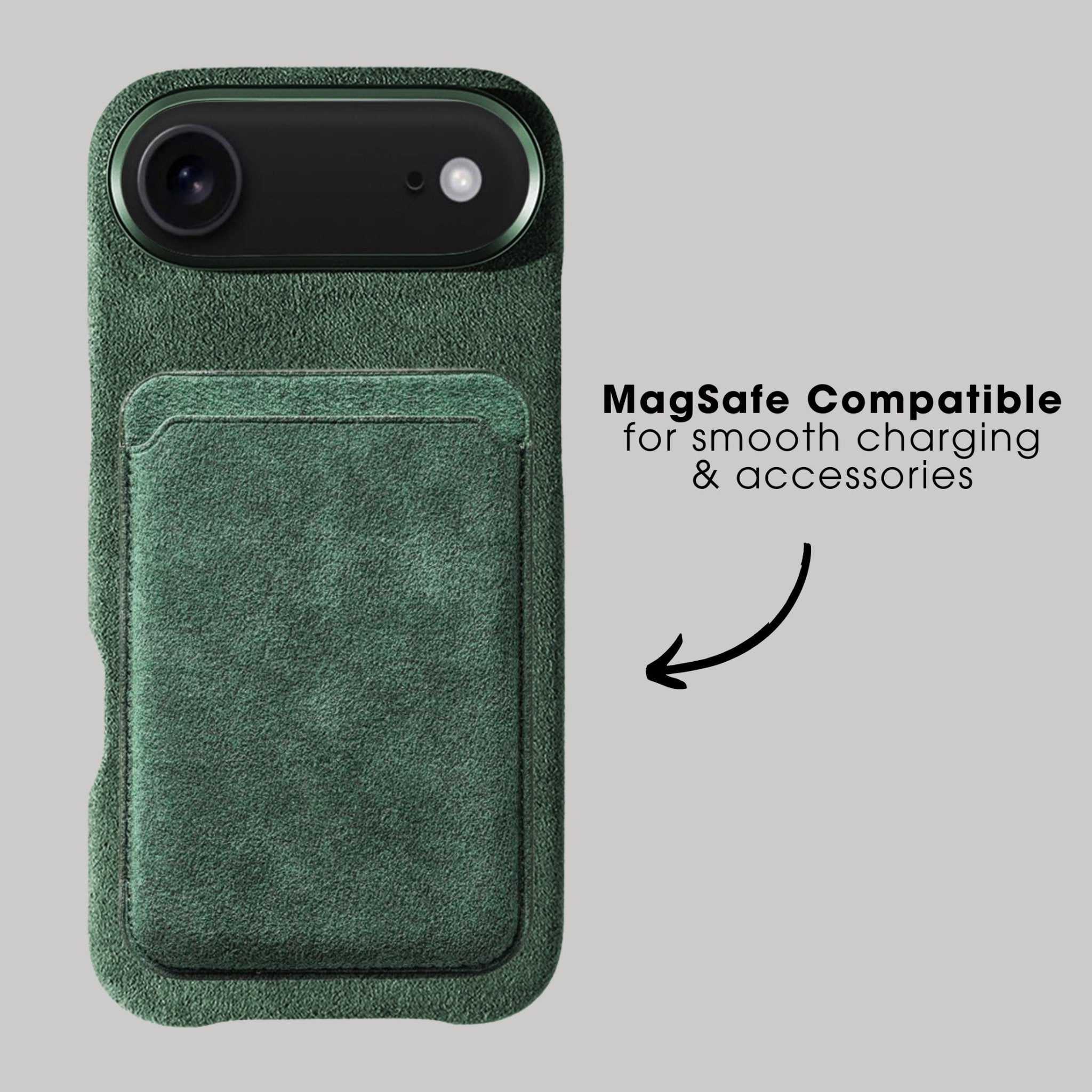 iPhone 17 Air - Alcantara Case - Midnight Green - Alcanside