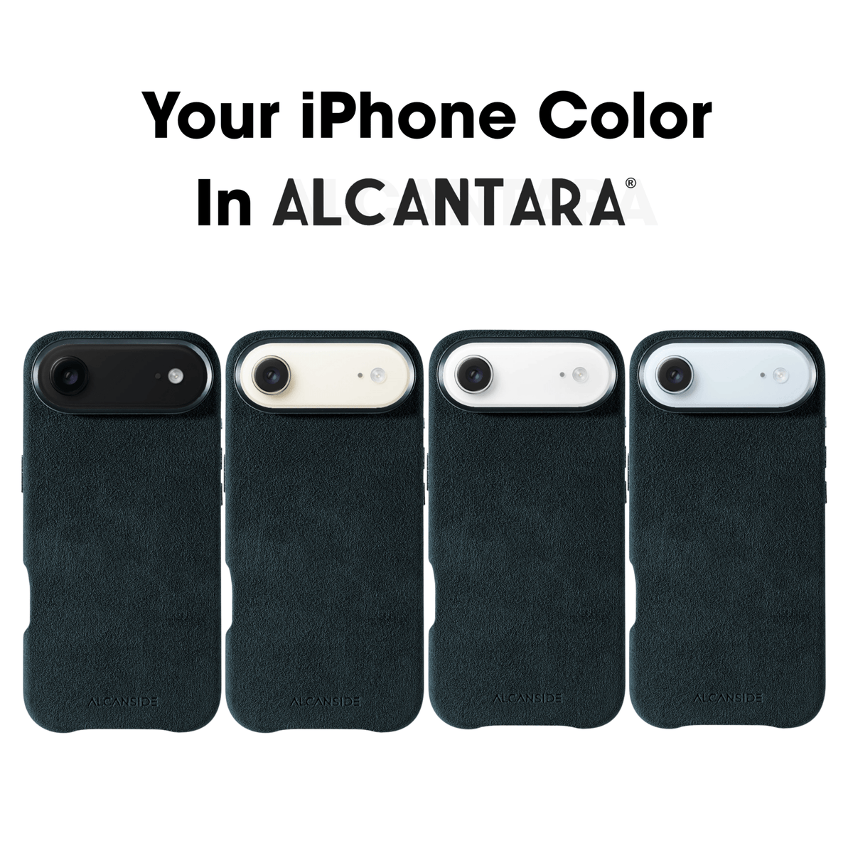 iPhone 17 Air - Alcantara Case - Navy Blue - Alcanside