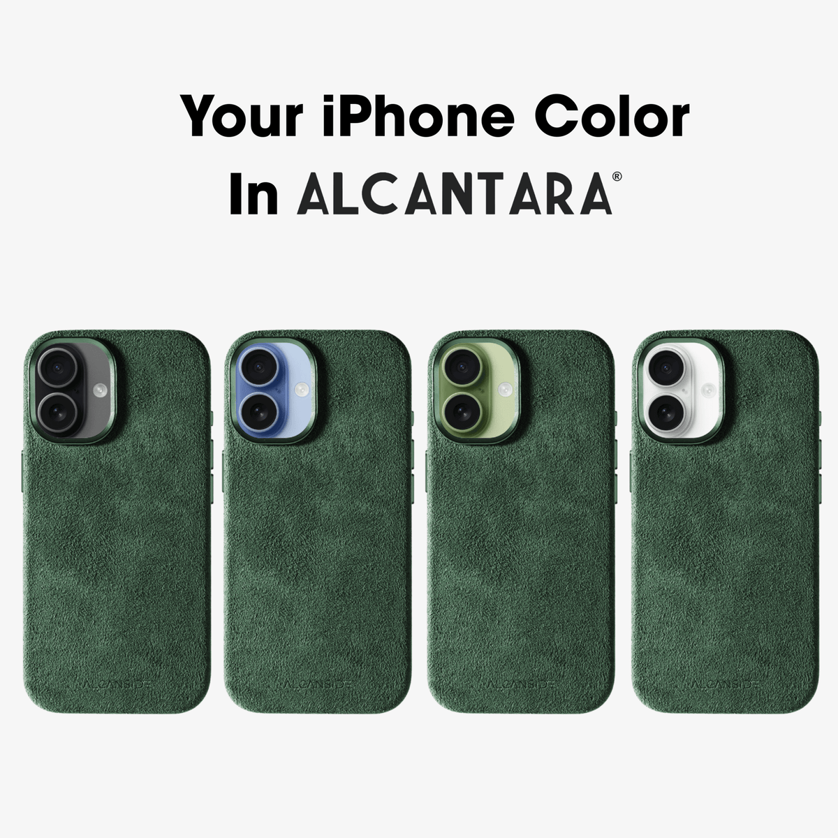 iPhone 17 - Alcantara Case - Midnight Green - Alcanside