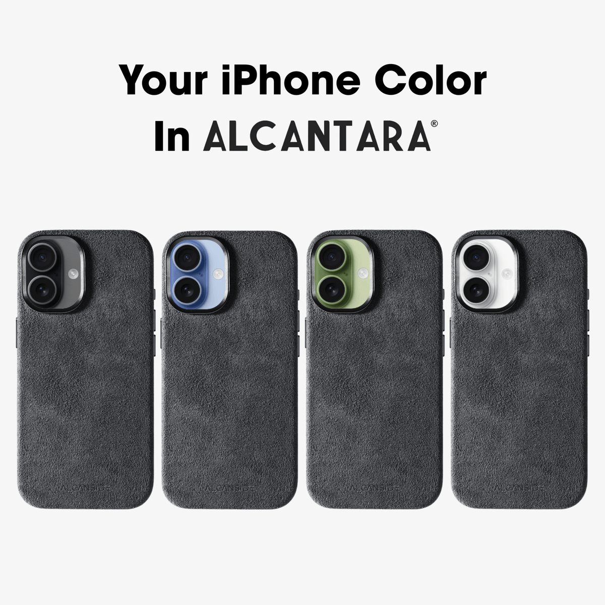iPhone 17 - Alcantara Case - Space Grey - Alcanside