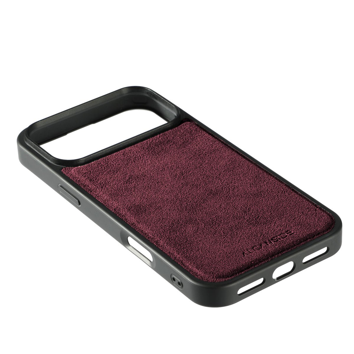 iPhone 17 Pro - Alcantara Back Cover - Wine Red - Alcanside