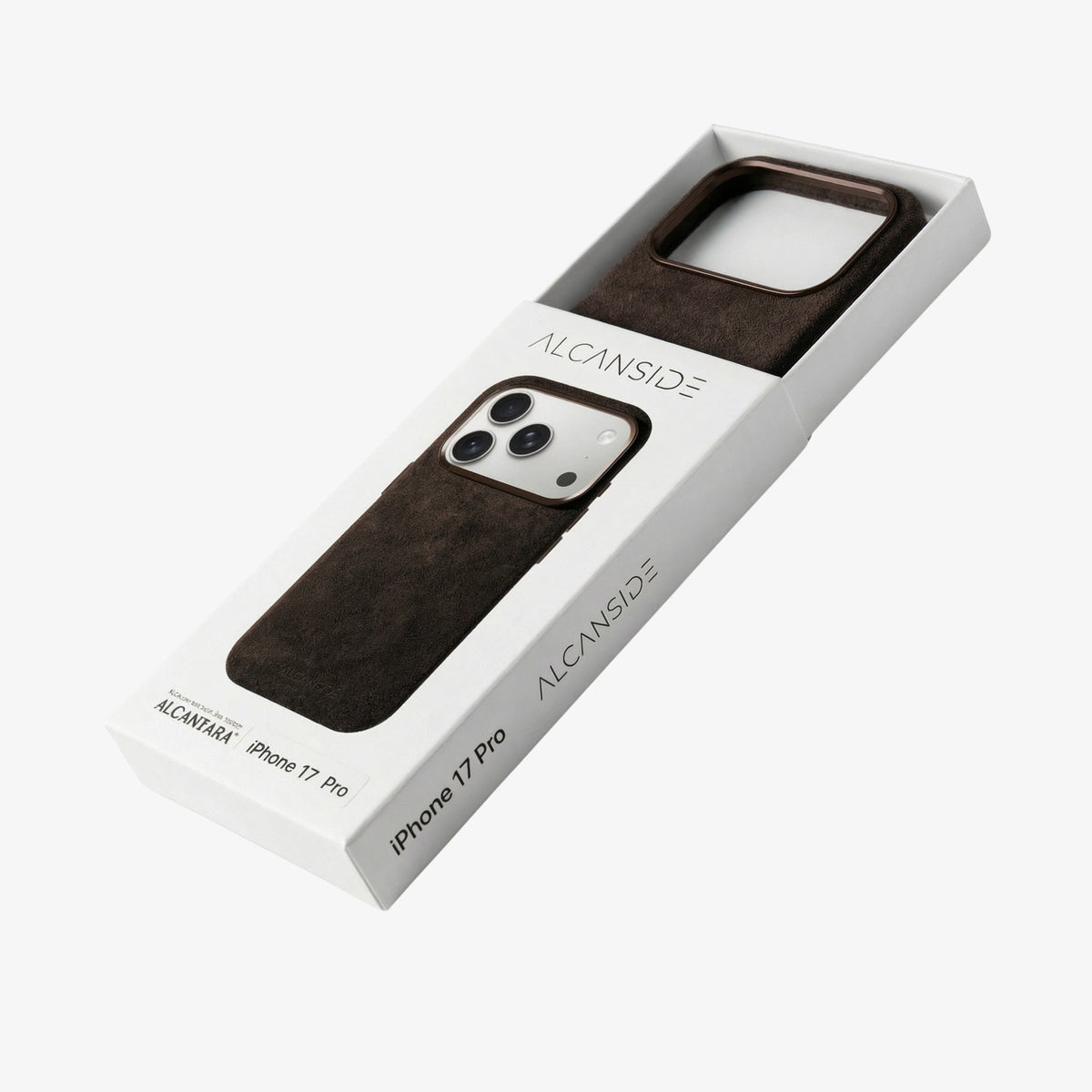 iPhone Alcantara Case - Chocolate Brown - Alcanside