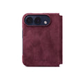 iPhone Duo - Alcantara Case - Wine Red