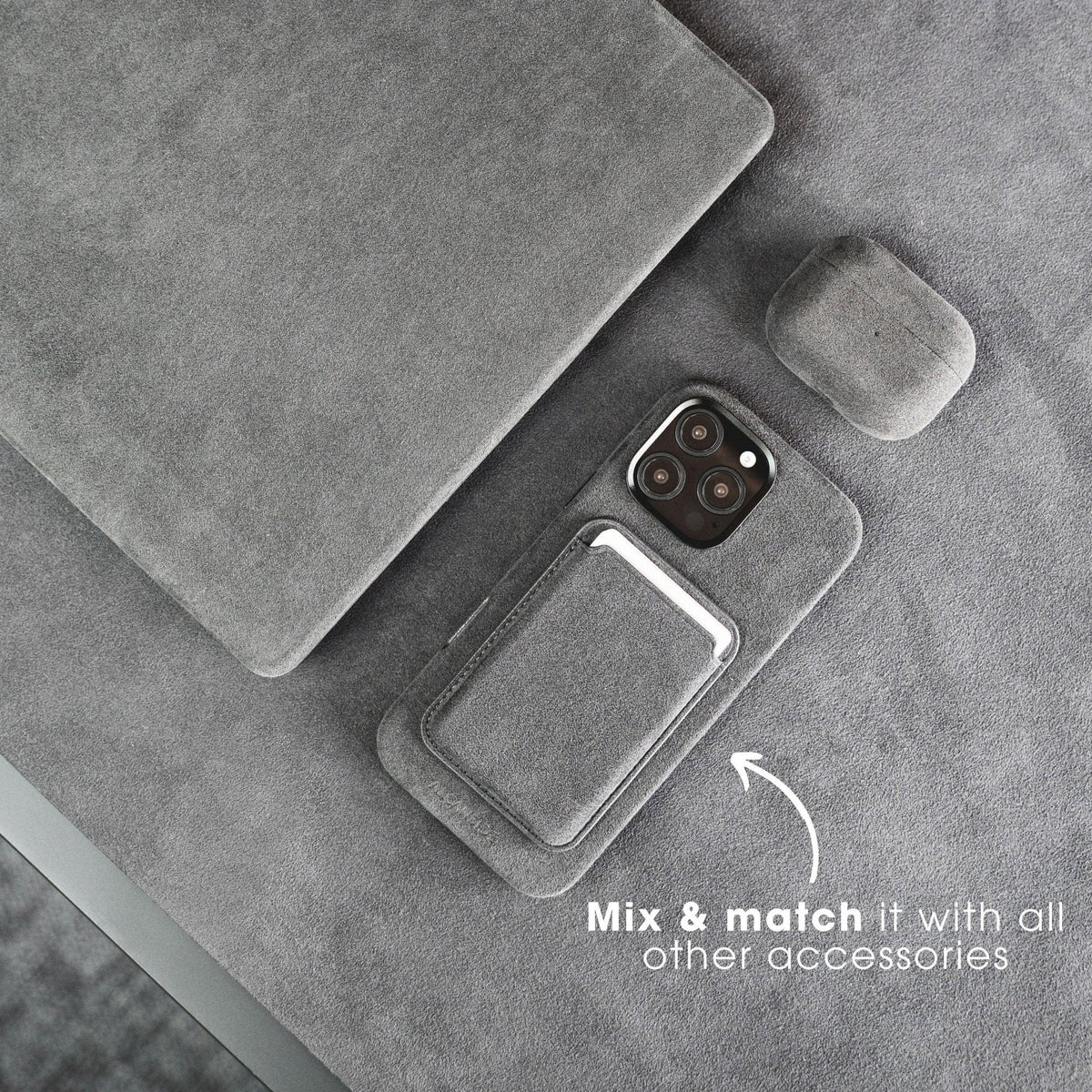 iPhone 16e - Alcantara Case - Space Grey - Alcanside